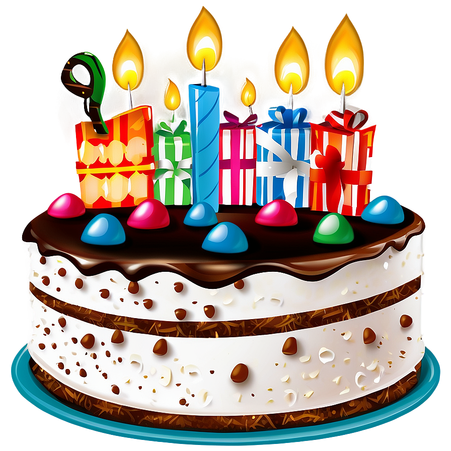 Birthday Chocolate Cake Png 05042024 PNG Image