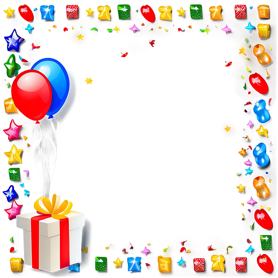 Birthday Cute Frame Png 06262024 PNG Image