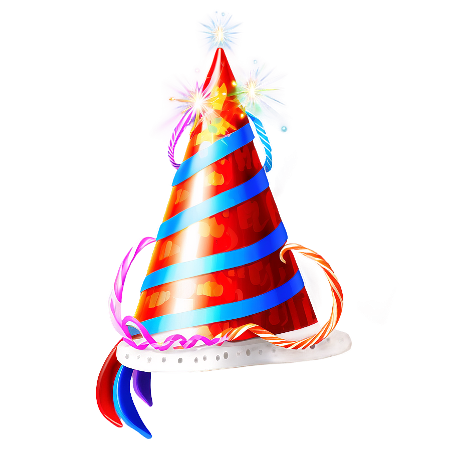 Birthday Hat With Streamers Png 40 PNG Image