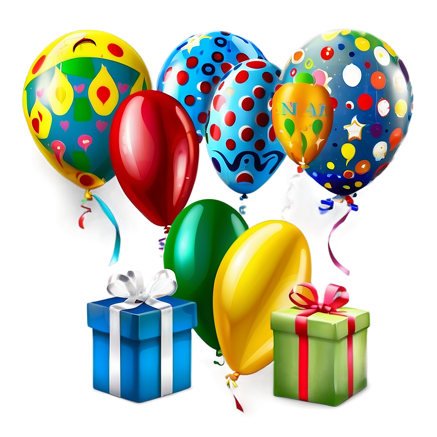 Birthday Party Balloon Png Twb PNG Image