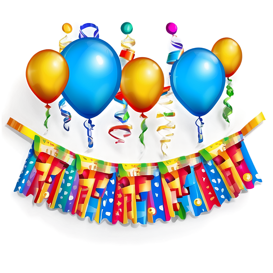 Birthday Party Supplies Png Tbc25 PNG Image