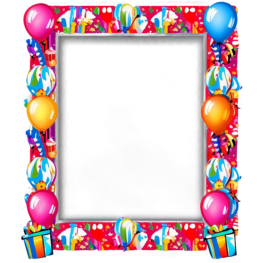 Birthday Photo Frame Png Gjh PNG Image