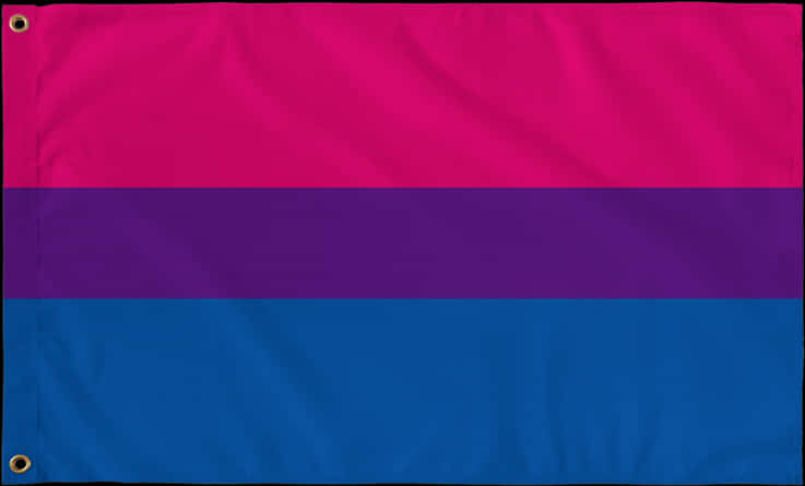 Bisexual Pride Flag Displayed PNG Image