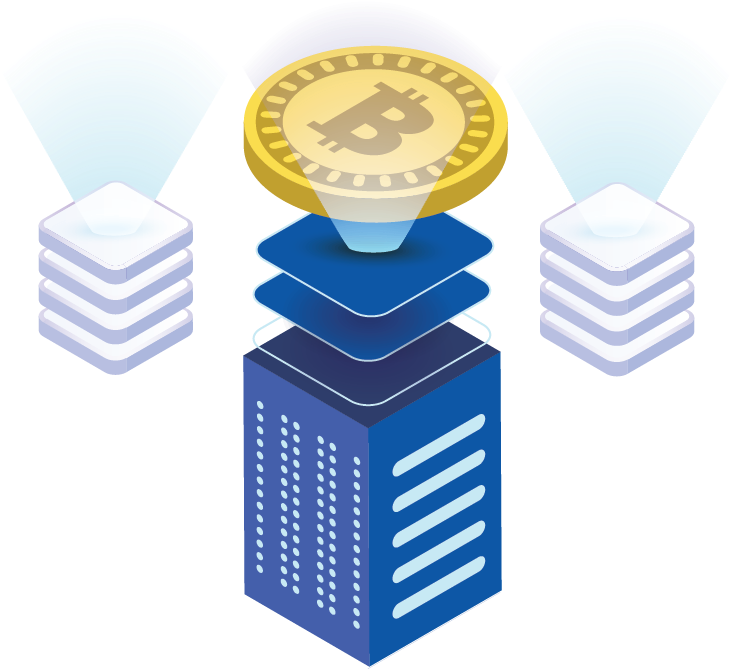 Bitcoin Wallet Transaction Illustration PNG Image