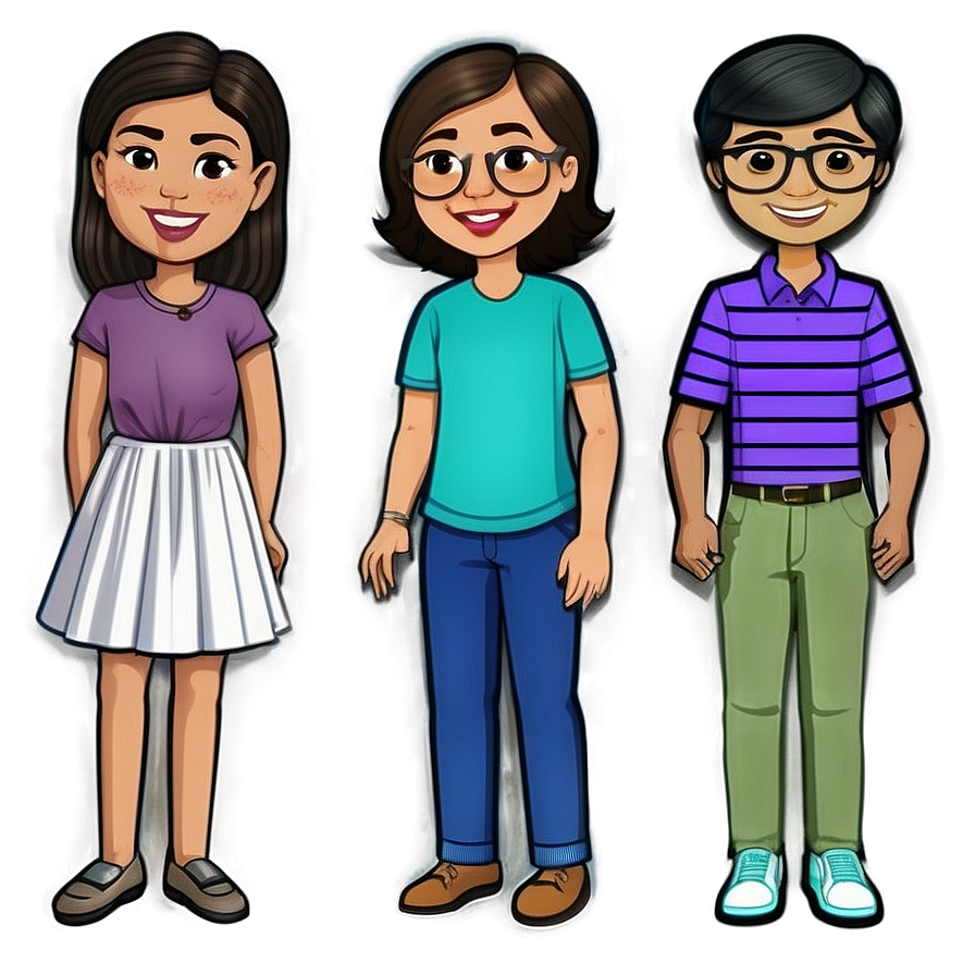 Bitmoji Family Portrait Png 06202024 PNG Image