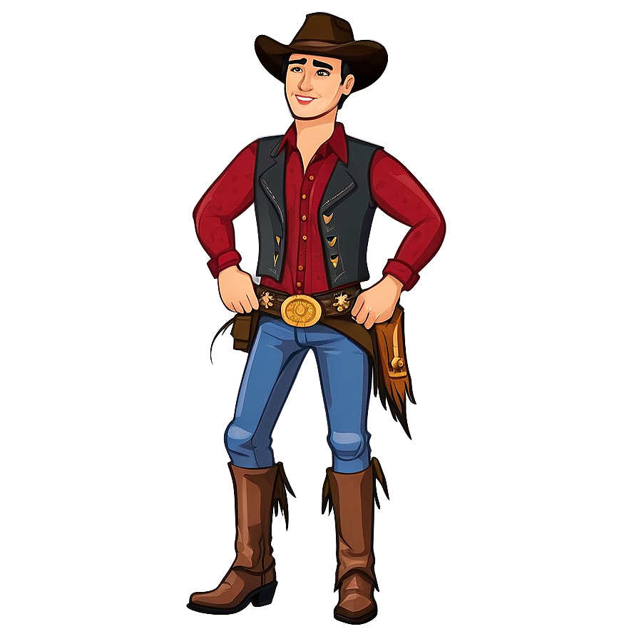 Bitmoji Wild West Cowboy Png 06202024 PNG Image