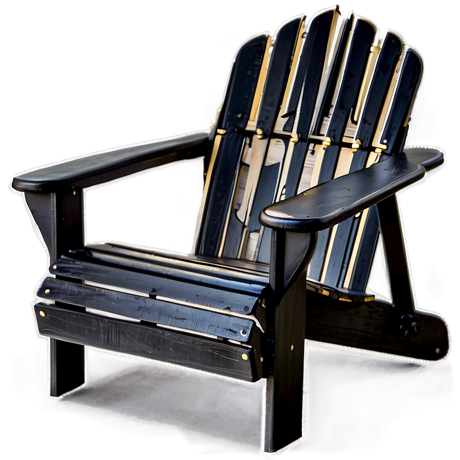 Black Adirondack Chair Png Dkb80 PNG Image