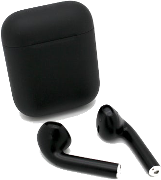 Black Airpodsand Case PNG Image