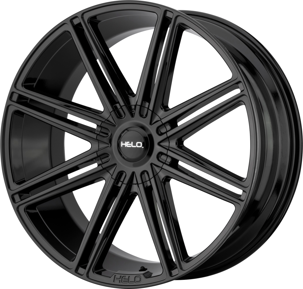 Black Alloy Car Wheel PNG Image