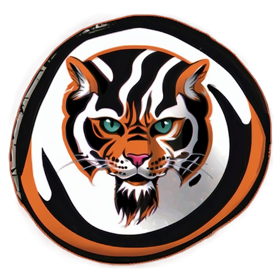 Black And Orange Bengals Logo Png Ddm43 PNG Image