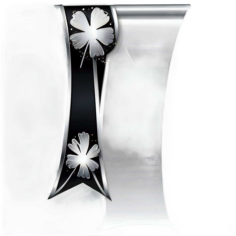 Black And Silver Banner Png 64 PNG Image