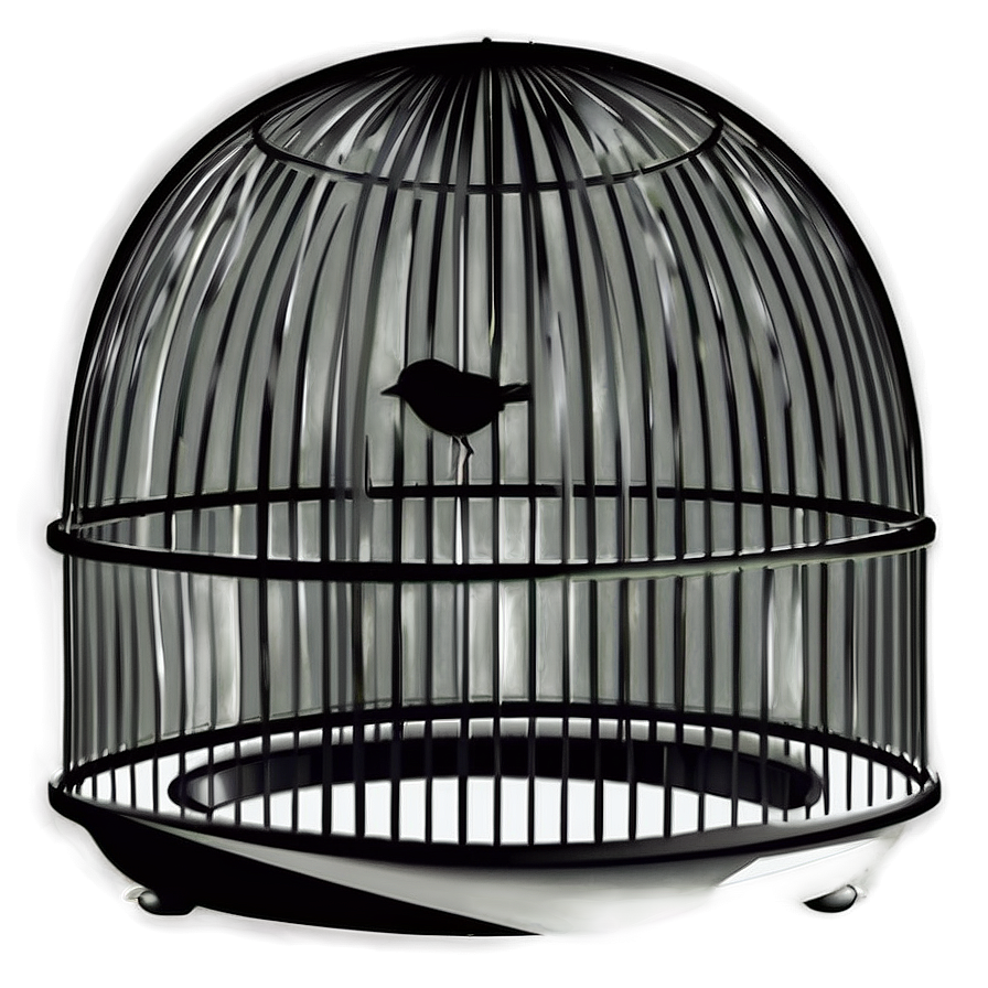 Black And White Bird Cage Png 44 PNG Image