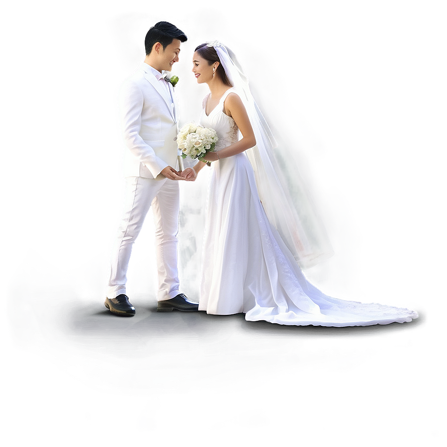 Black And White Bride And Groom Png 06262024 PNG Image