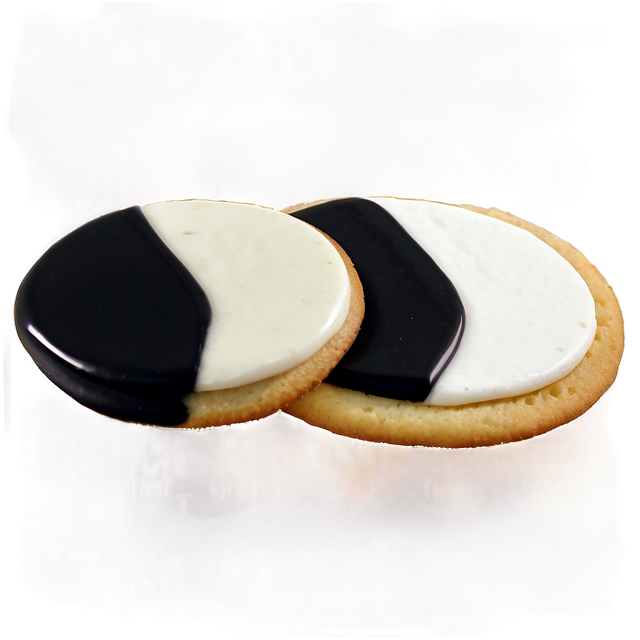 Black And White Cookies Png Ofo PNG Image