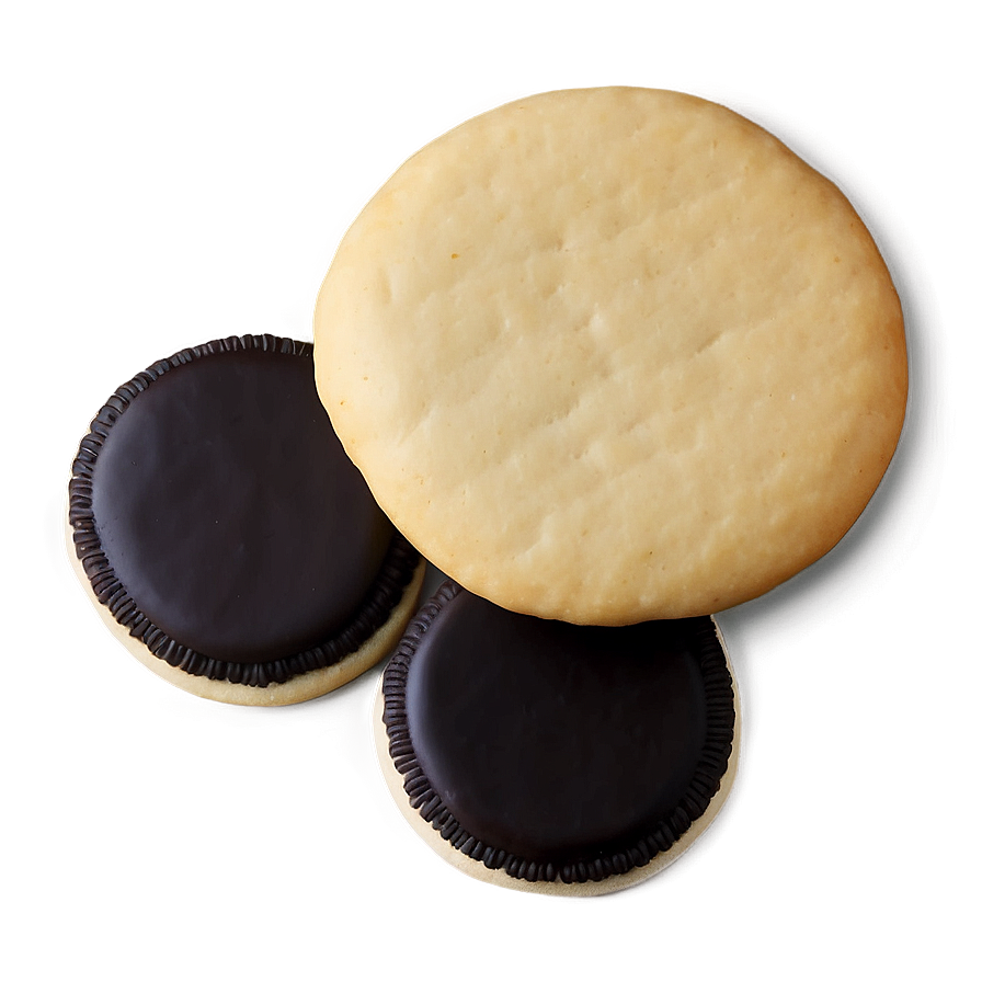 Black And White Cookies Png Ova PNG Image