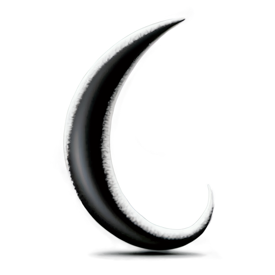 Black And White Crescent Png 53 PNG Image