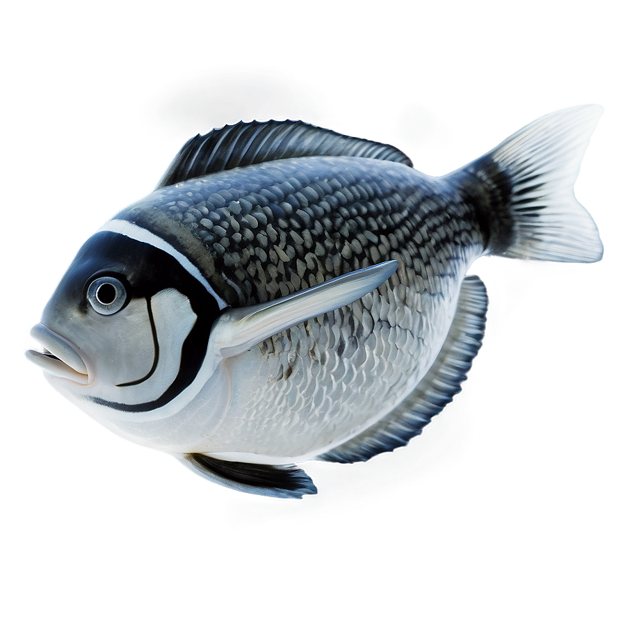 Black And White Fish Transparent Png 05262024 PNG Image