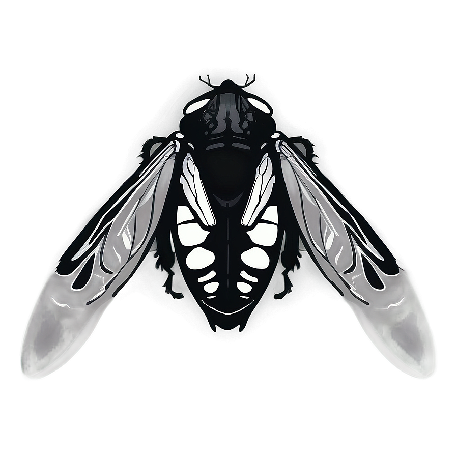 Black And White Fly Drawing Png Xkk PNG Image