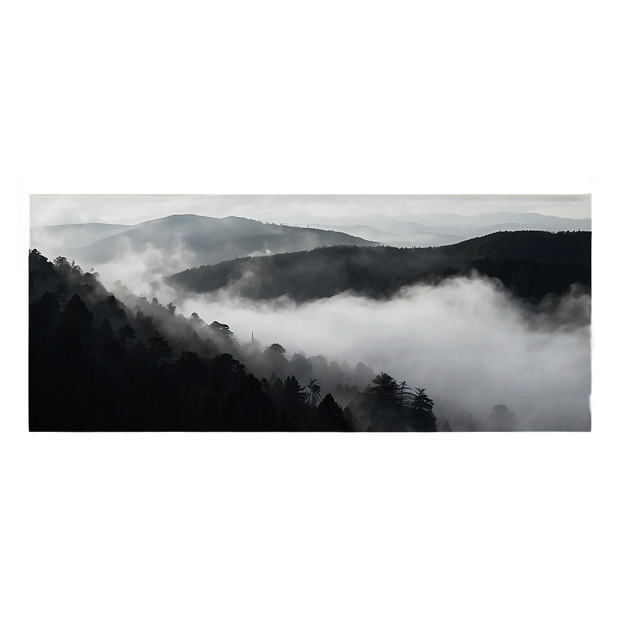 Black And White Fog Overlay Png 06282024 PNG Image