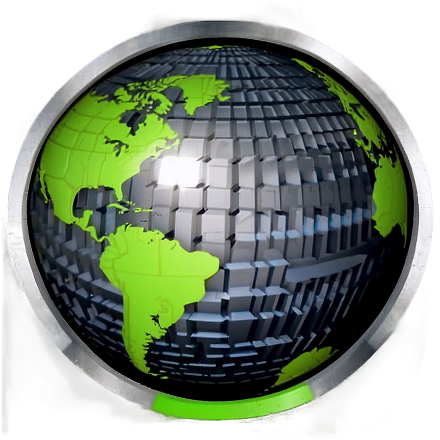 Black And White Globe Flat Design Png 29 PNG Image