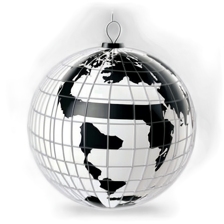 Black And White Globe For Diy Projects Png 15 PNG Image