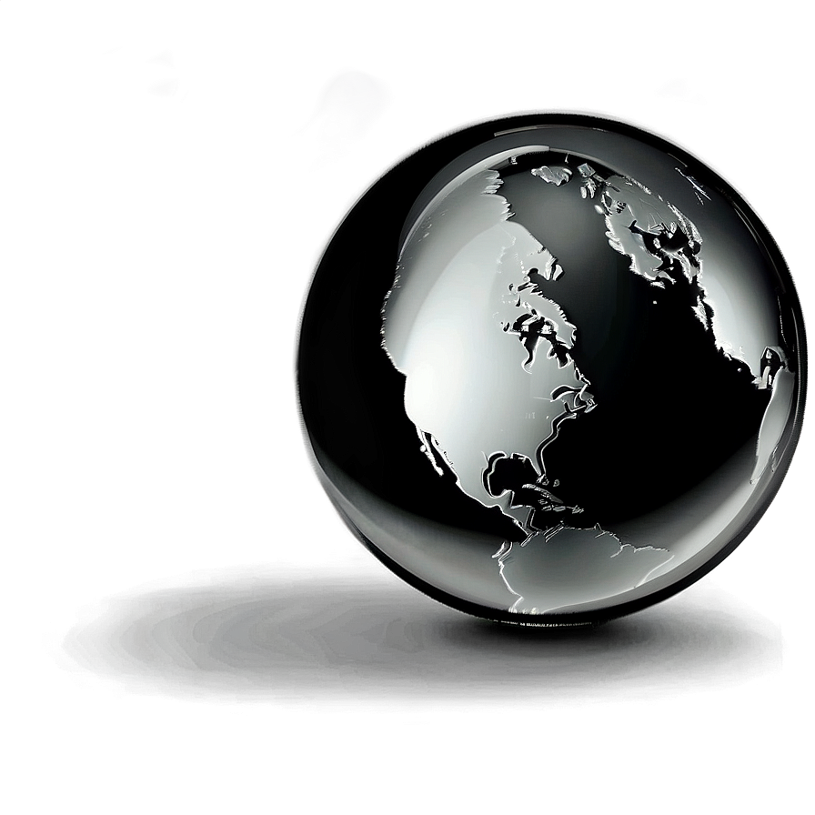 Black And White Globe For Web Design Png Bwg PNG Image