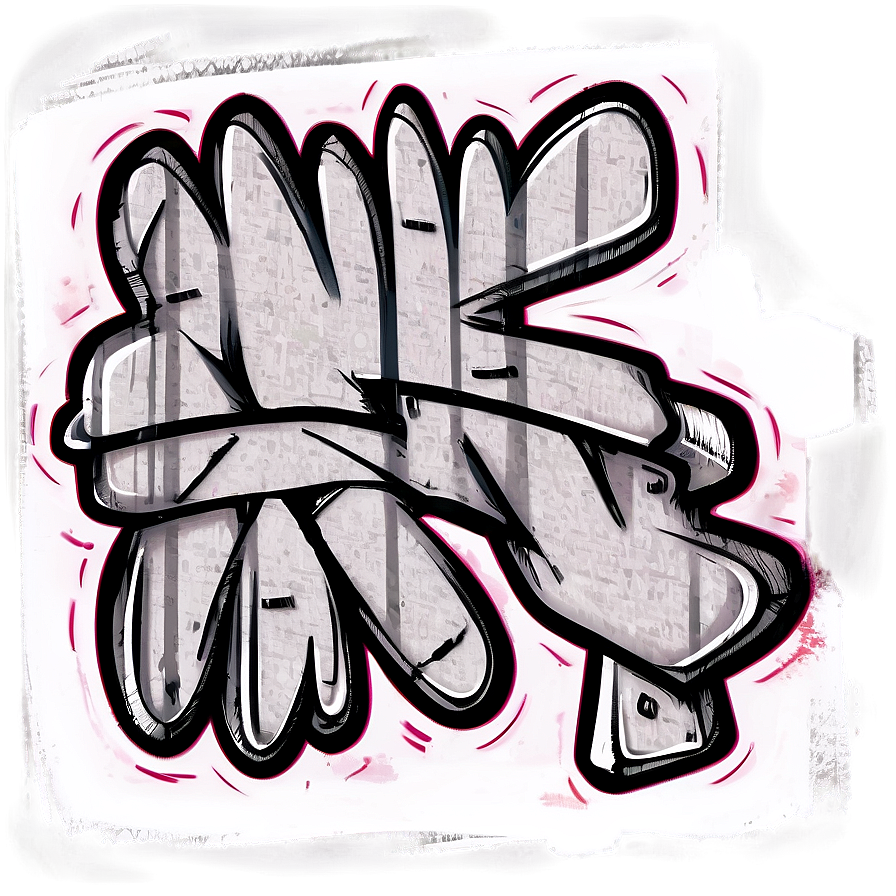 Black And White Graffiti Png 05032024 PNG Image