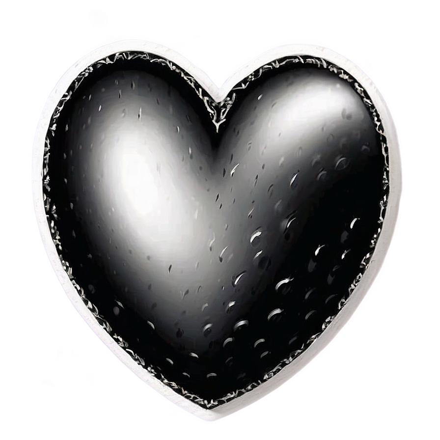 Black And White Heart Clipart Png 99 PNG Image