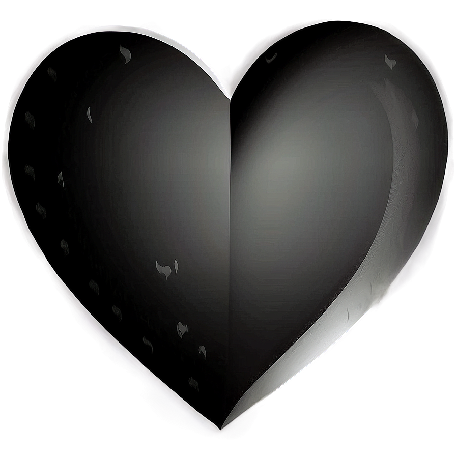 Black And White Heart Clipart Png Iyr62 PNG Image