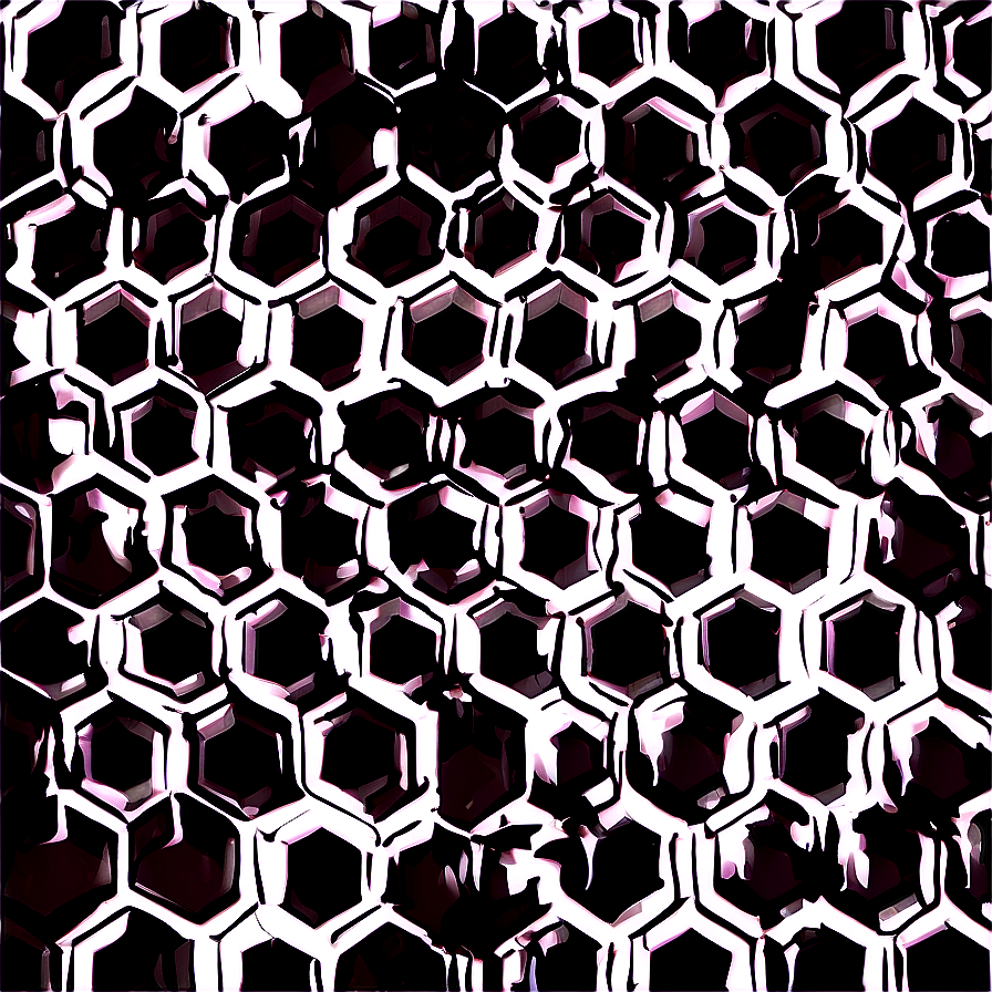 Black And White Honeycomb Pattern Png 06262024 PNG Image