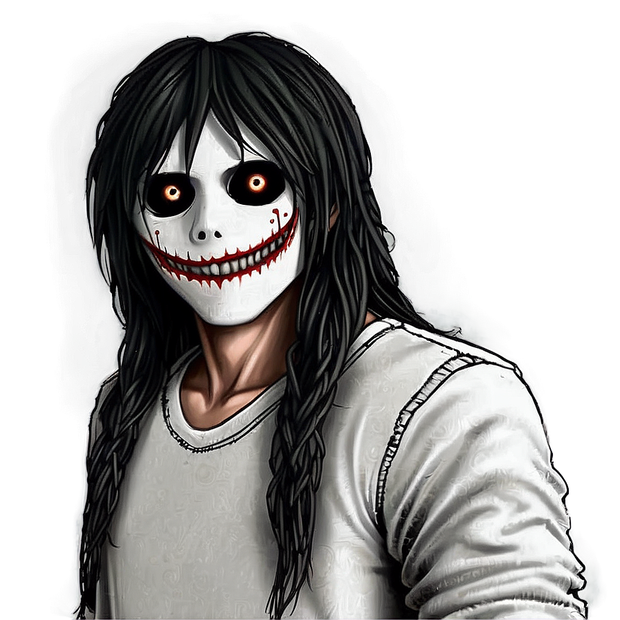 Black And White Jeff The Killer Png 06252024 PNG Image