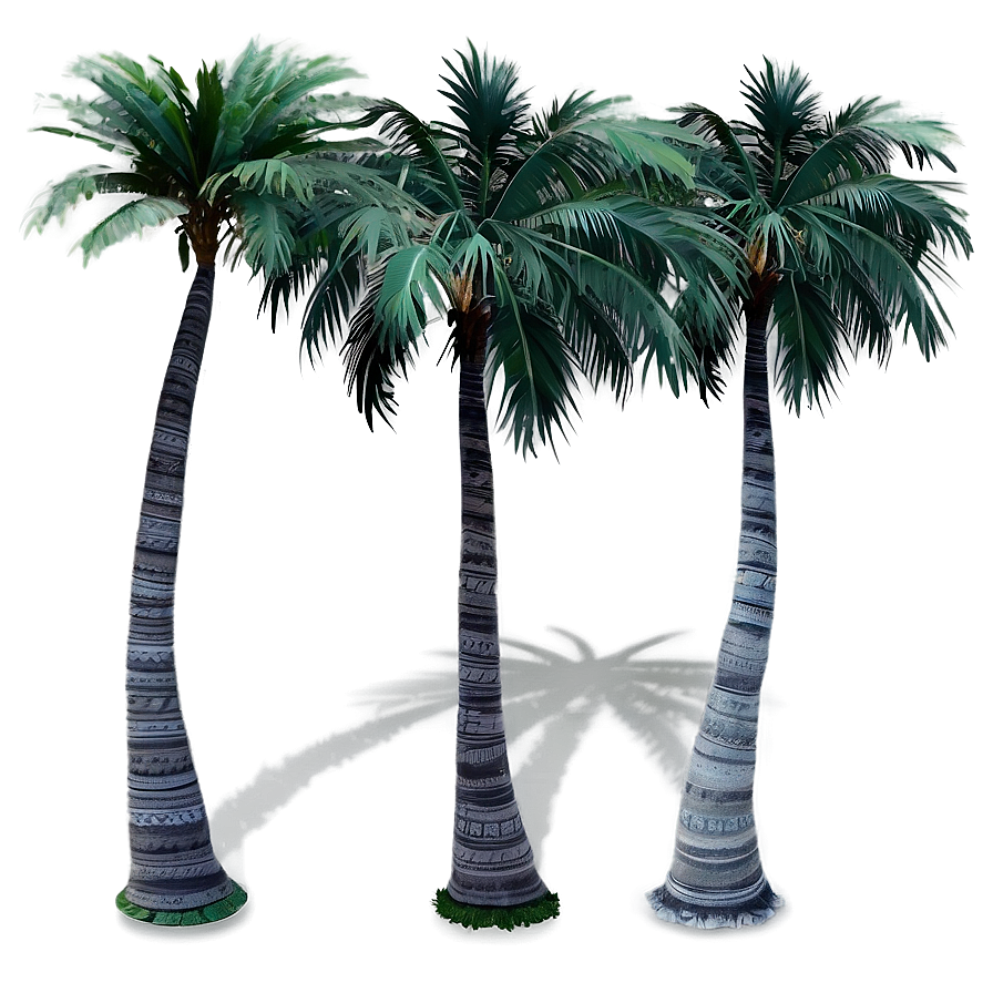 Black And White Palm Trees Png 76 PNG Image