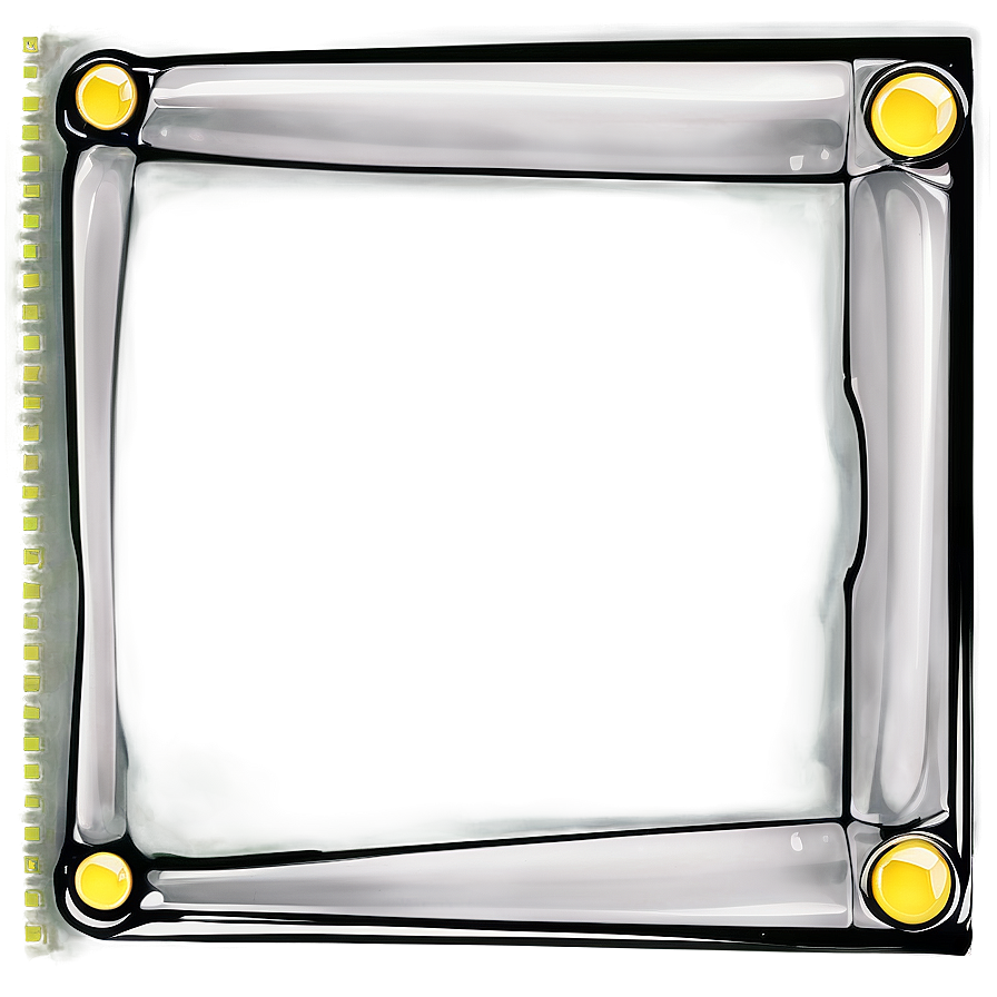 Black And White Photo Border Png Teb43 PNG Image