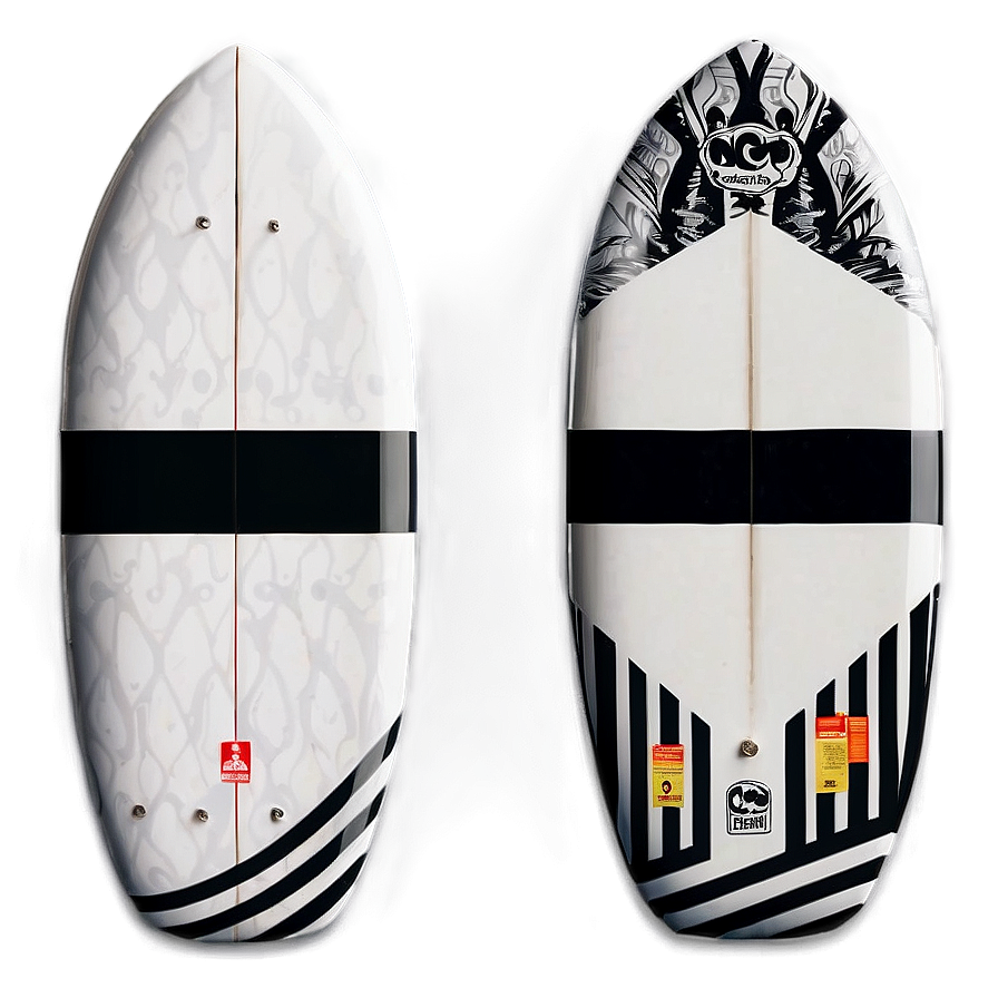 Black And White Surfboard Png 05242024 PNG Image