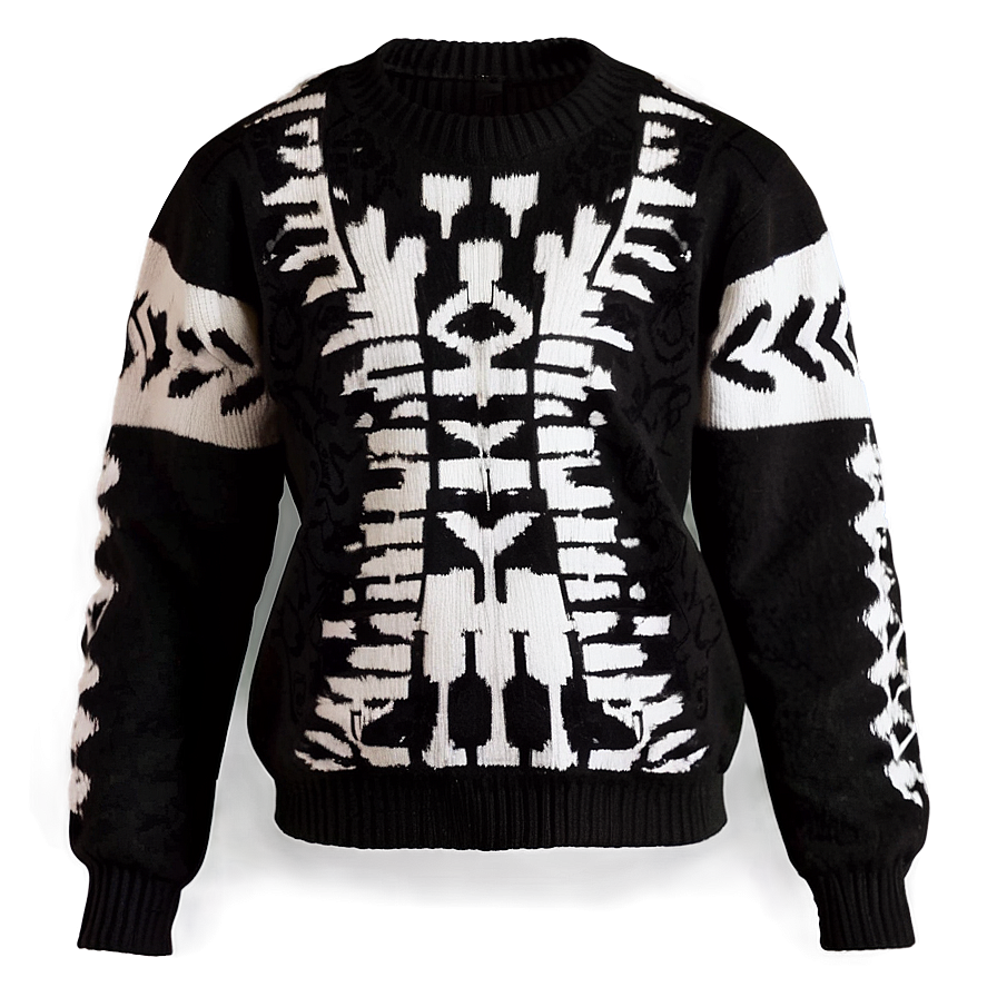 Black And White Sweater Png Ekg PNG Image