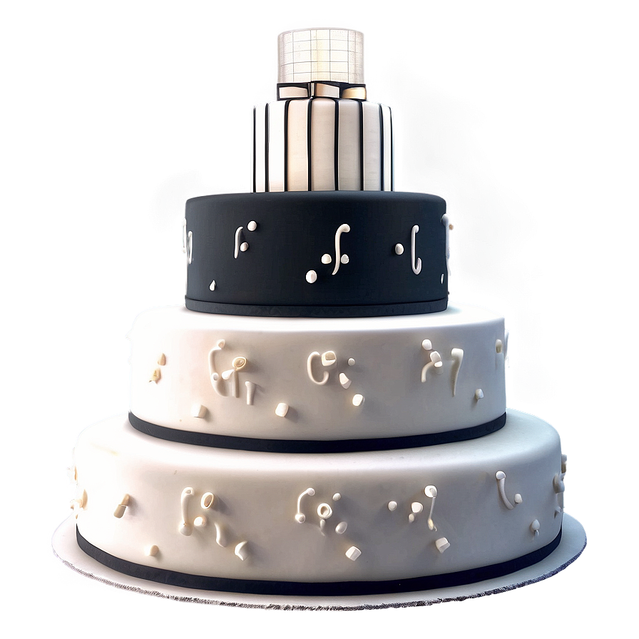 Black And White Wedding Cake Png 21 PNG Image