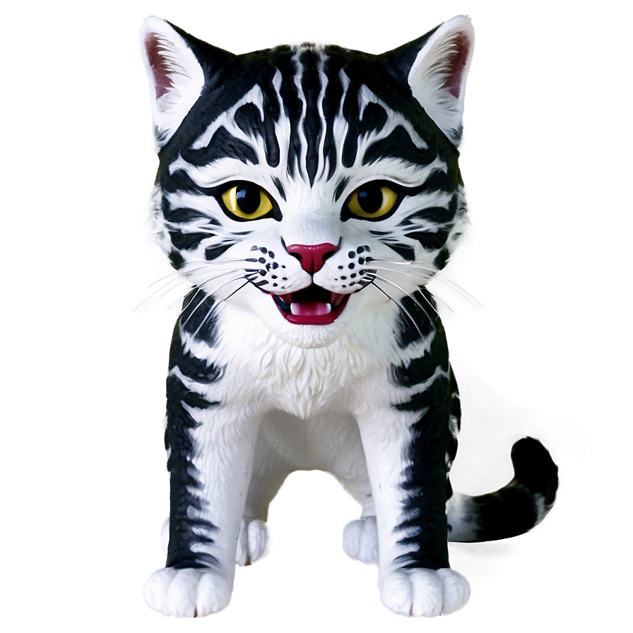 Black And White Wildcat Png 06132024 PNG Image