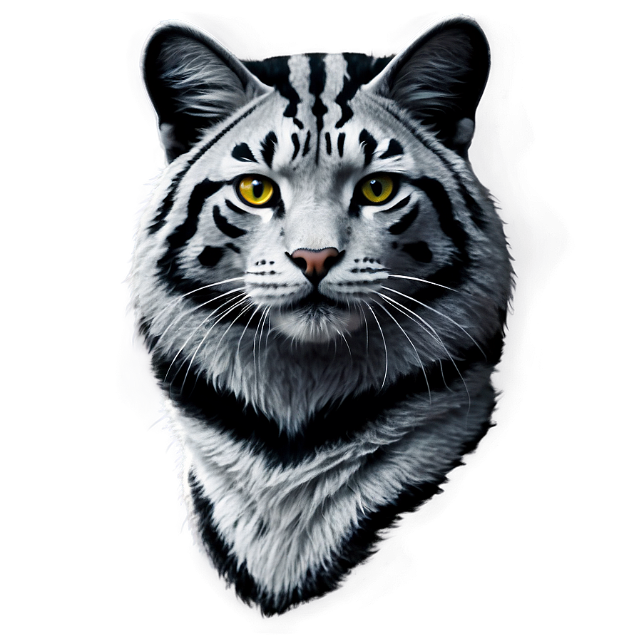 Black And White Wildcat Png 68 PNG Image