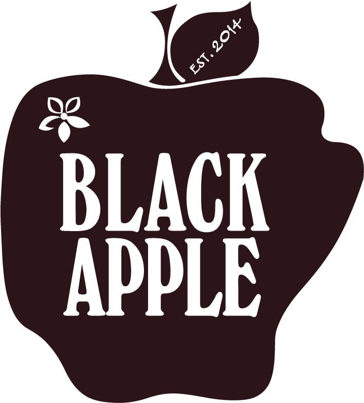 Black Apple Logo Design PNG Image