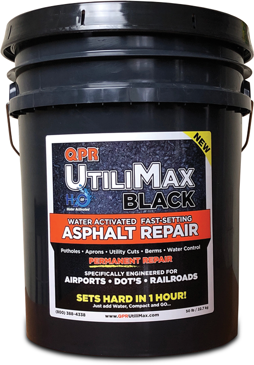 Black Asphalt Repair Plastic Bucket PNG Image