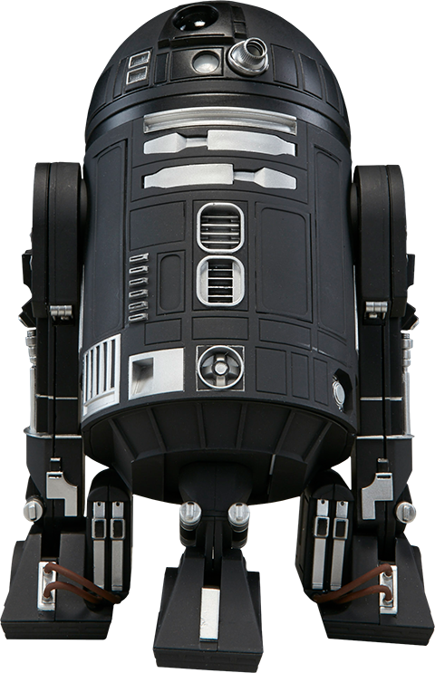 Black Astromech Droid PNG Image