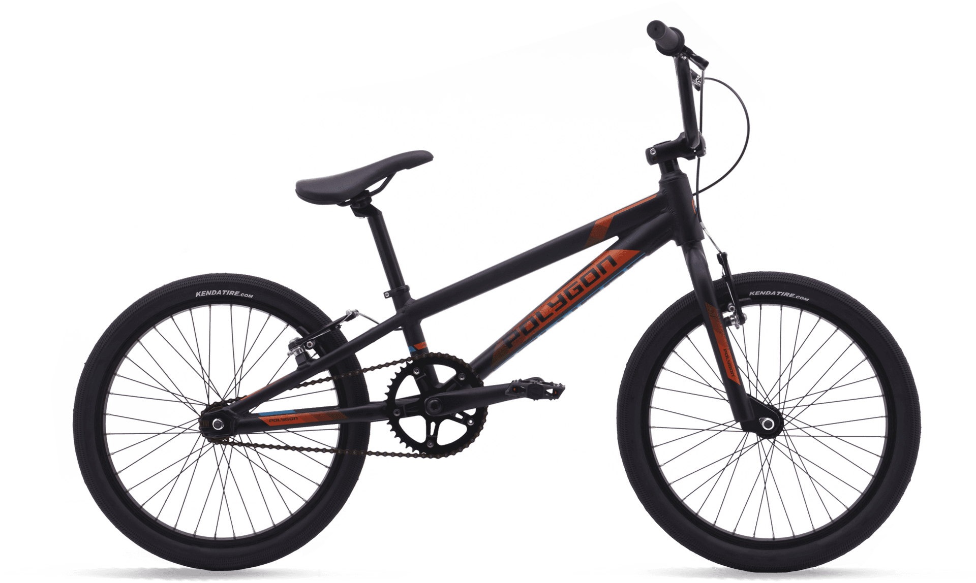 Black B M X Bikewith Orange Accents PNG Image