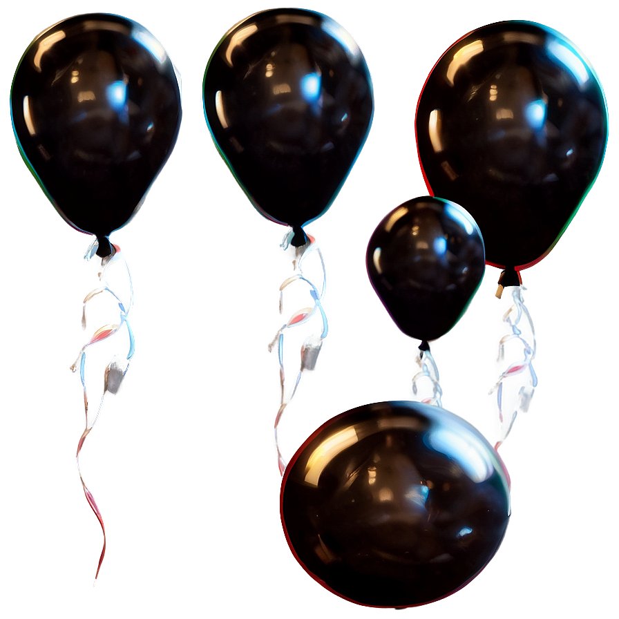 Black Balloons Png Qdw72 PNG Image