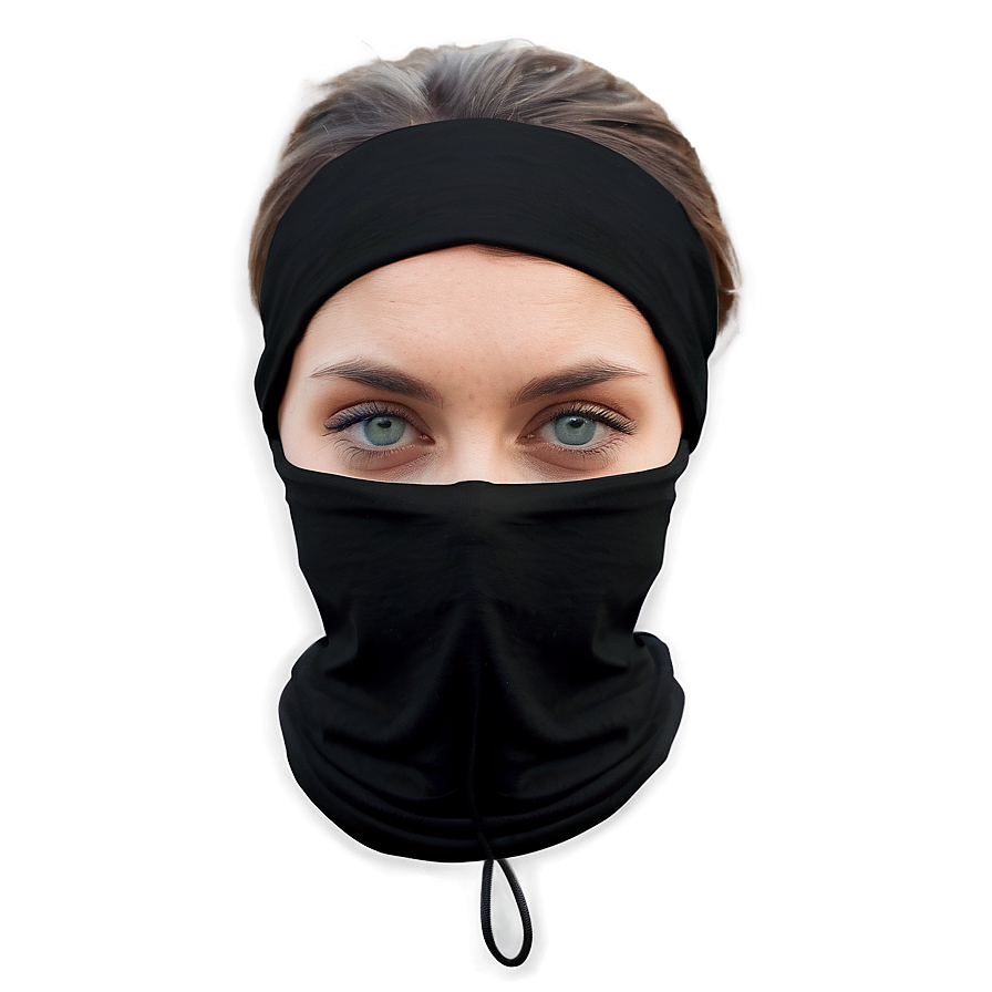 Black Bandana Neck Gaiter Png Vev PNG Image