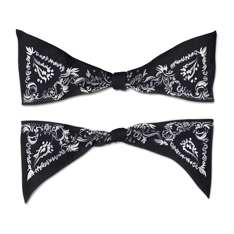 Black Bandana Pattern Png Cgh77 PNG Image