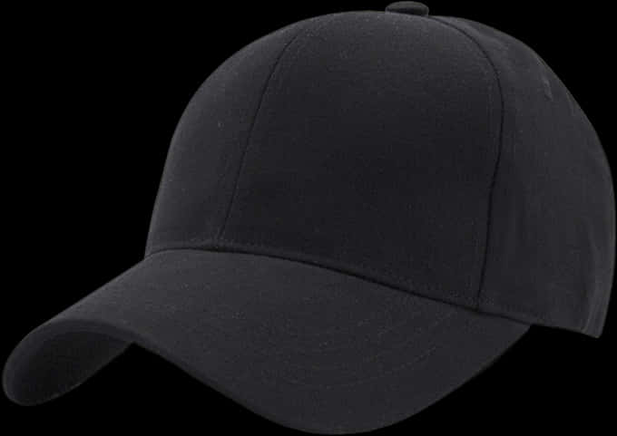 Black Baseball Cap PNG Image