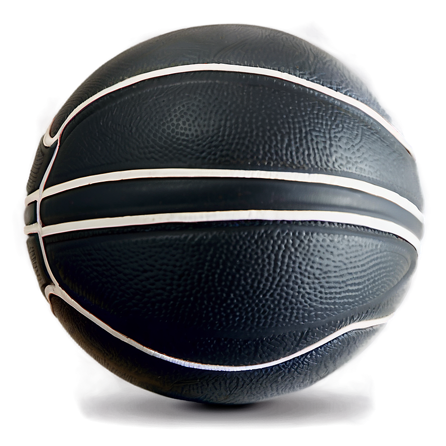 Black Basketball With Matte Stripes Png Nif PNG Image