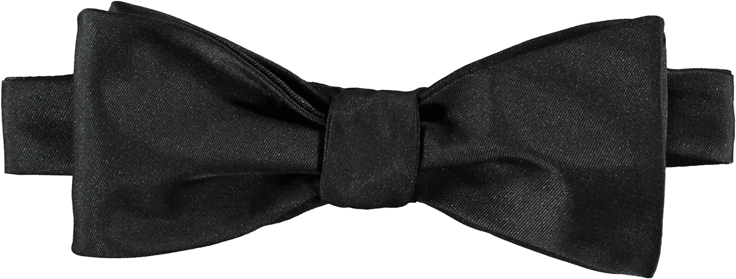 Black Bow Tie Elegant Accessory PNG Image