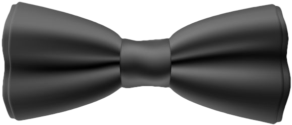 Black Bow Tie Graphic PNG Image