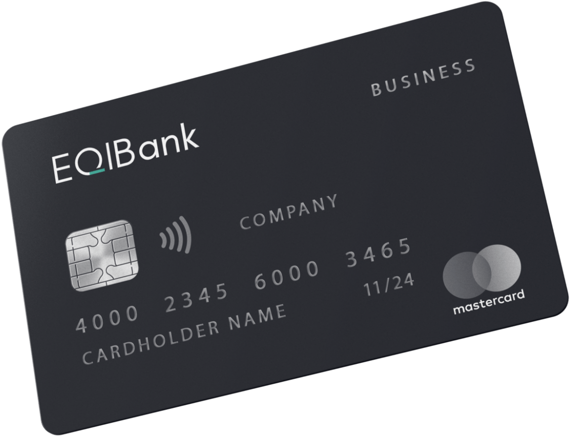 Black Business Debit Card Mockup PNG Image